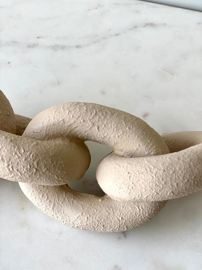 Koru Beige Chain Accent