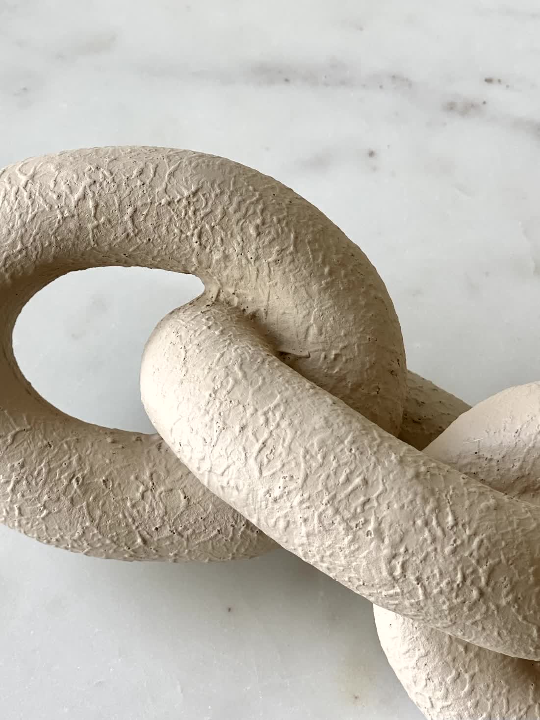 Koru Beige Chain Accent