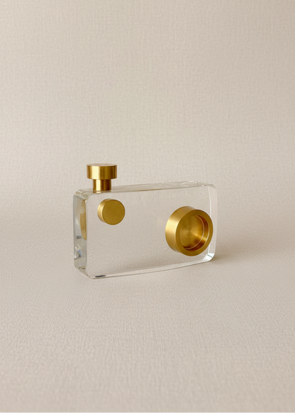 Crystal Camera Artefact - Gold (Small)