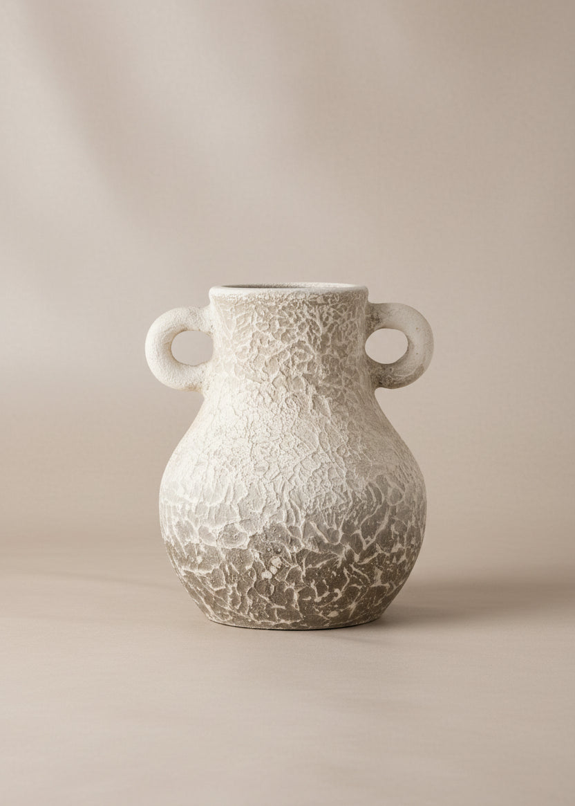 Cera Rustic Terracotta Vase - Small