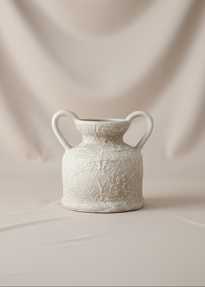 Cera Rustic Terracotta Vase - Medium