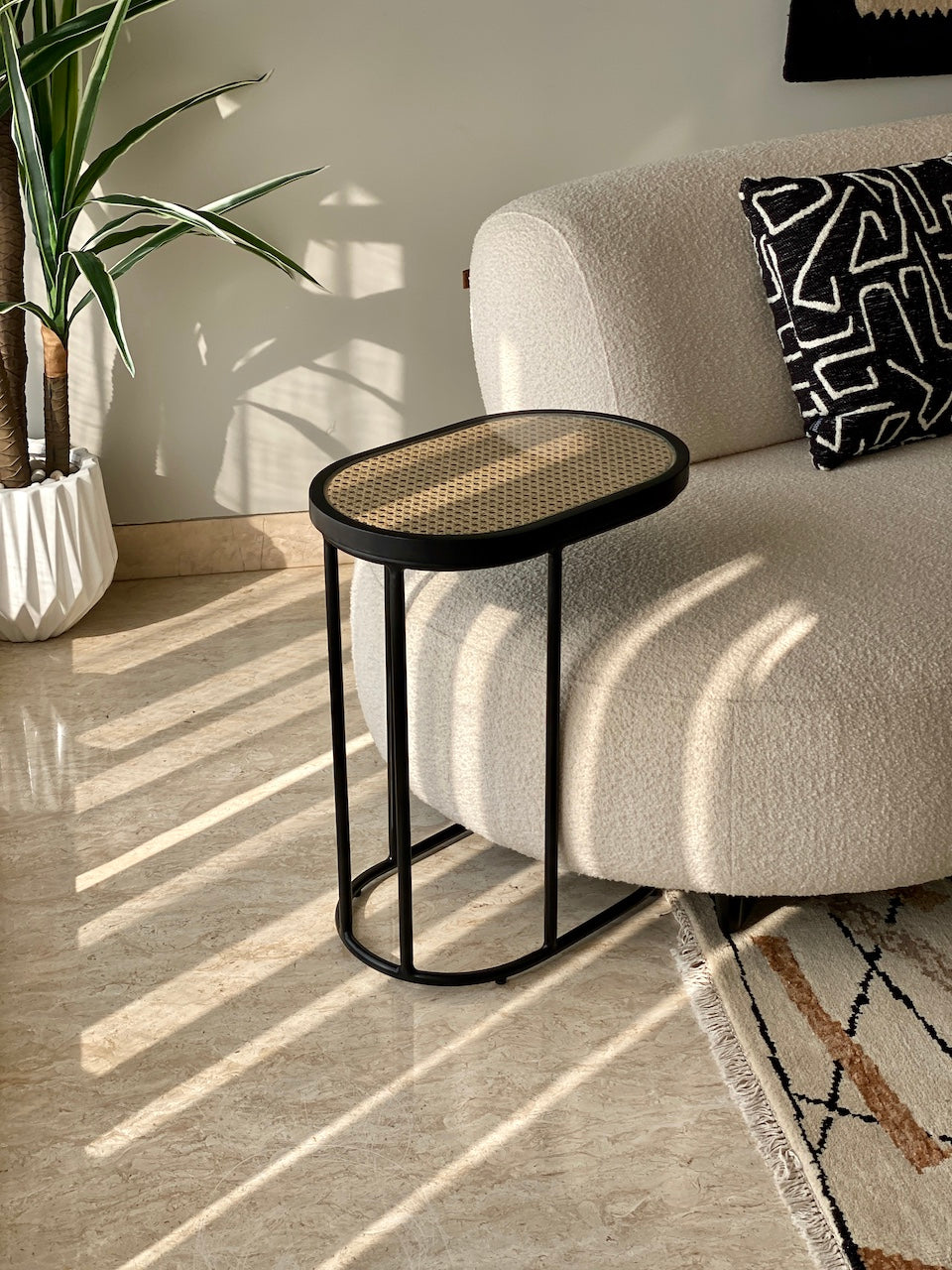 Kovo Rattan Charcoal C-Table