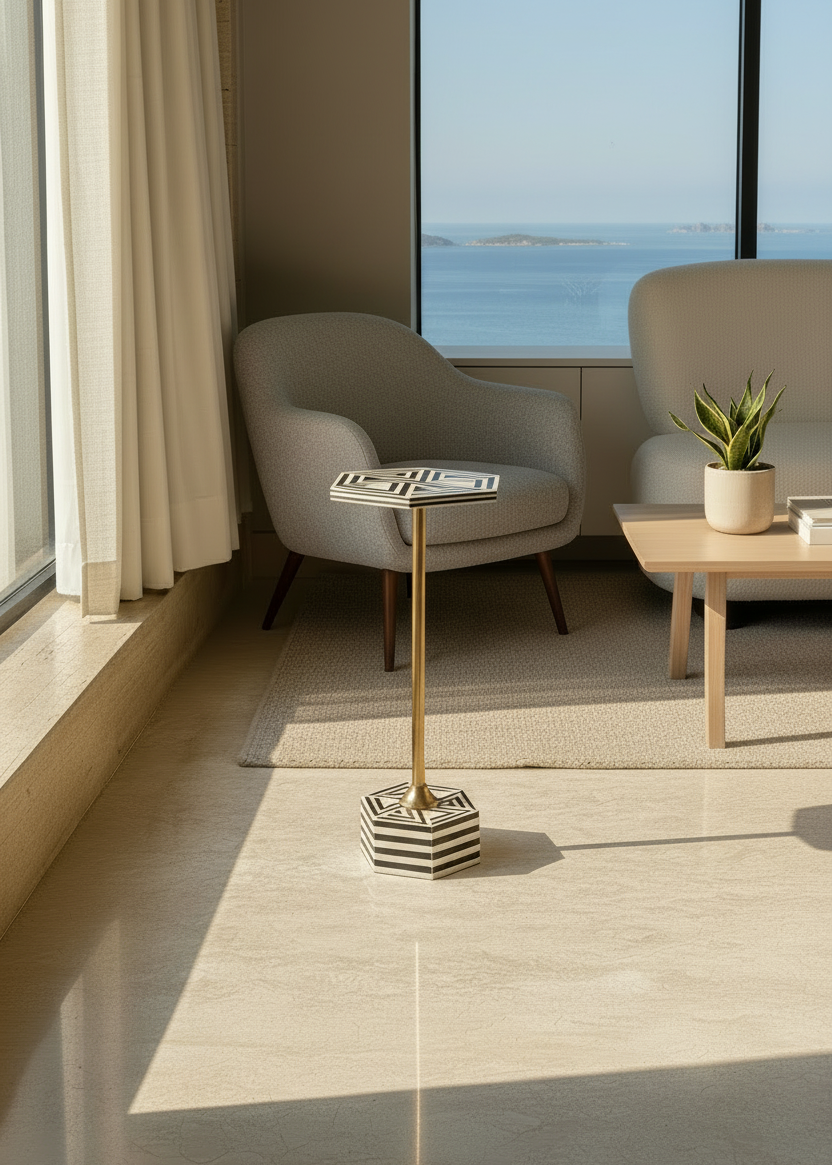 Cairo Inlay Drink Table