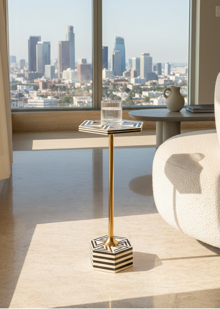 Cairo Inlay Drink Table