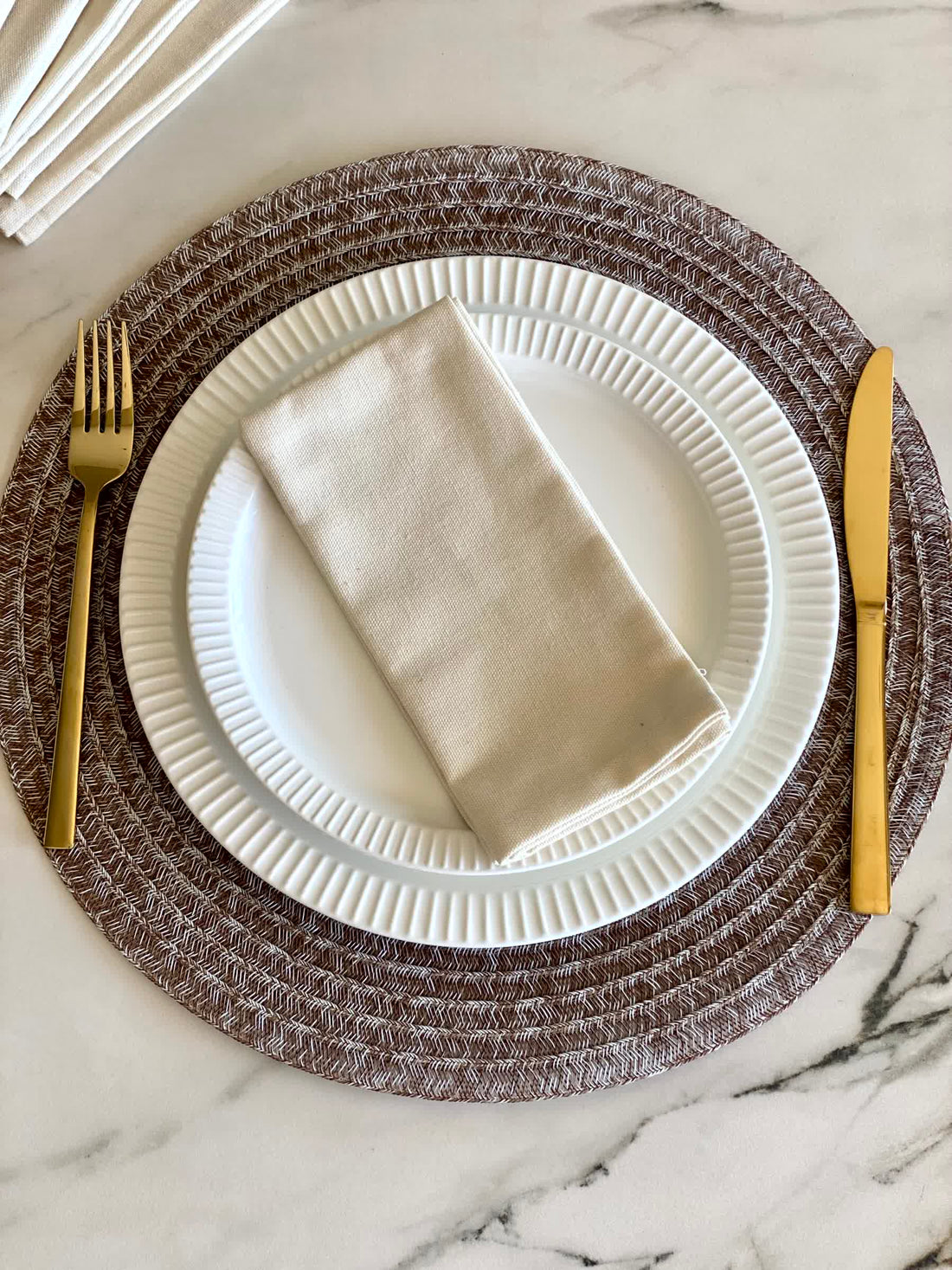 White Table Napkins (Set of 6)