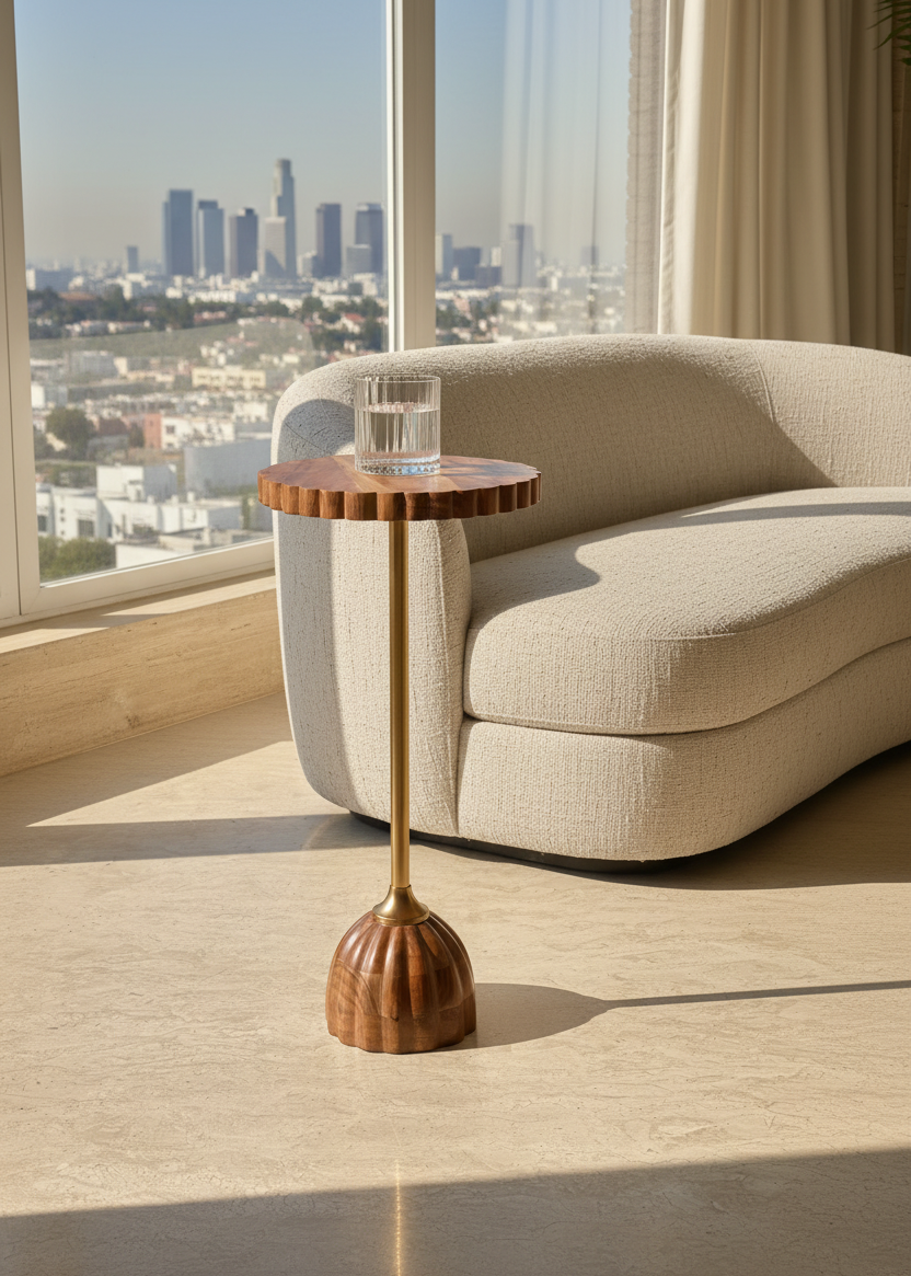 Gulmarg Wooden Drink Table