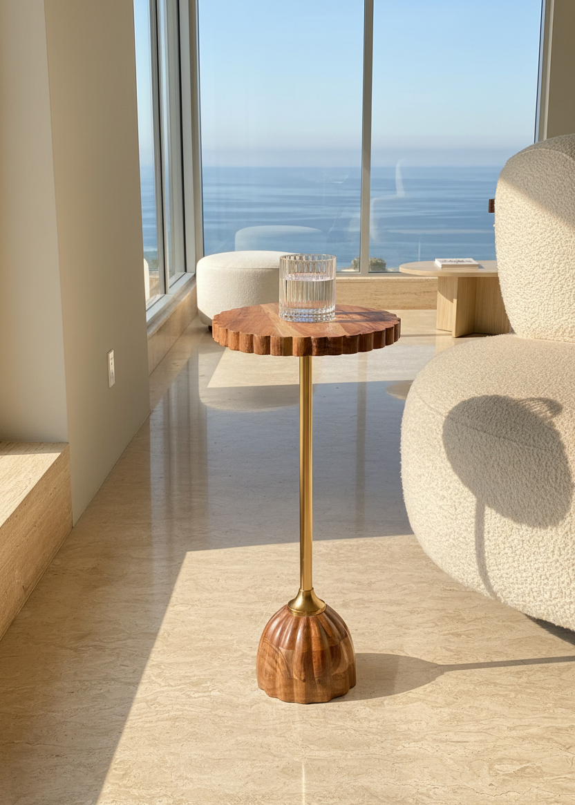 Gulmarg Wooden Drink Table