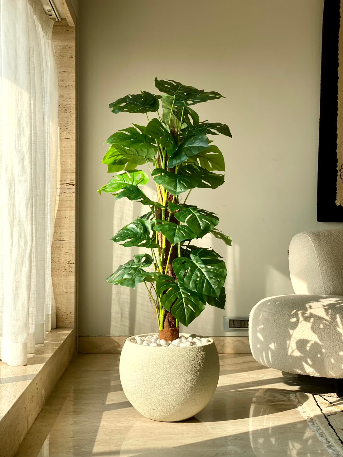 Artificial Monstera Muse Plant - 4.5 Feet