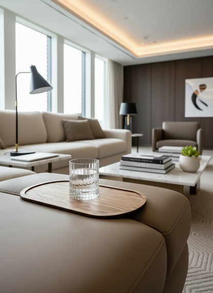 Elm Sofa Tray - Light Brown