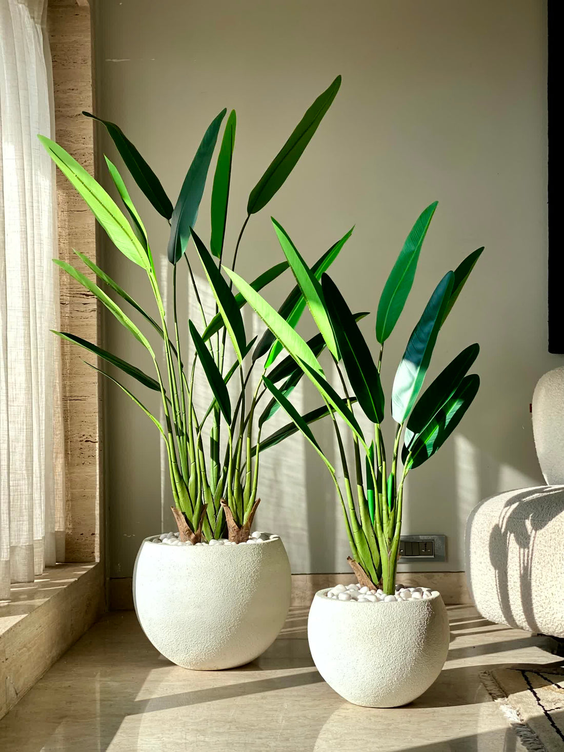 Artificial Slim Travellers Palm Plant - 3 Feet