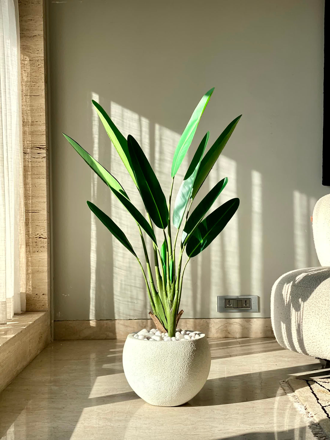 Artificial Slim Travellers Palm Plant - 3 Feet