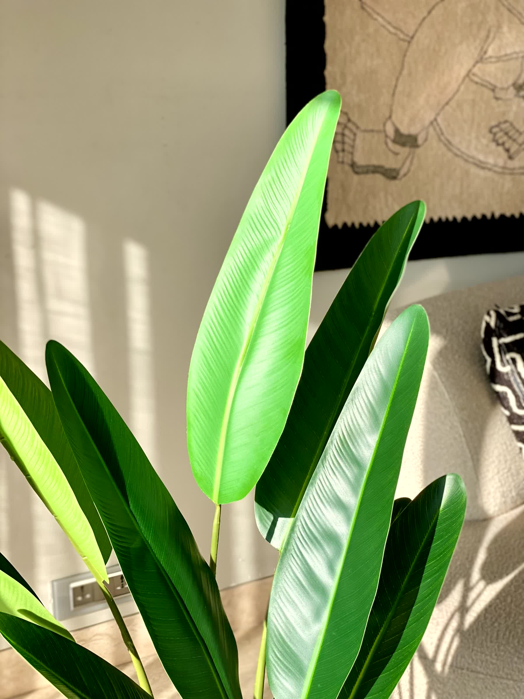 Artificial Slim Travellers Palm Plant - 3 Feet