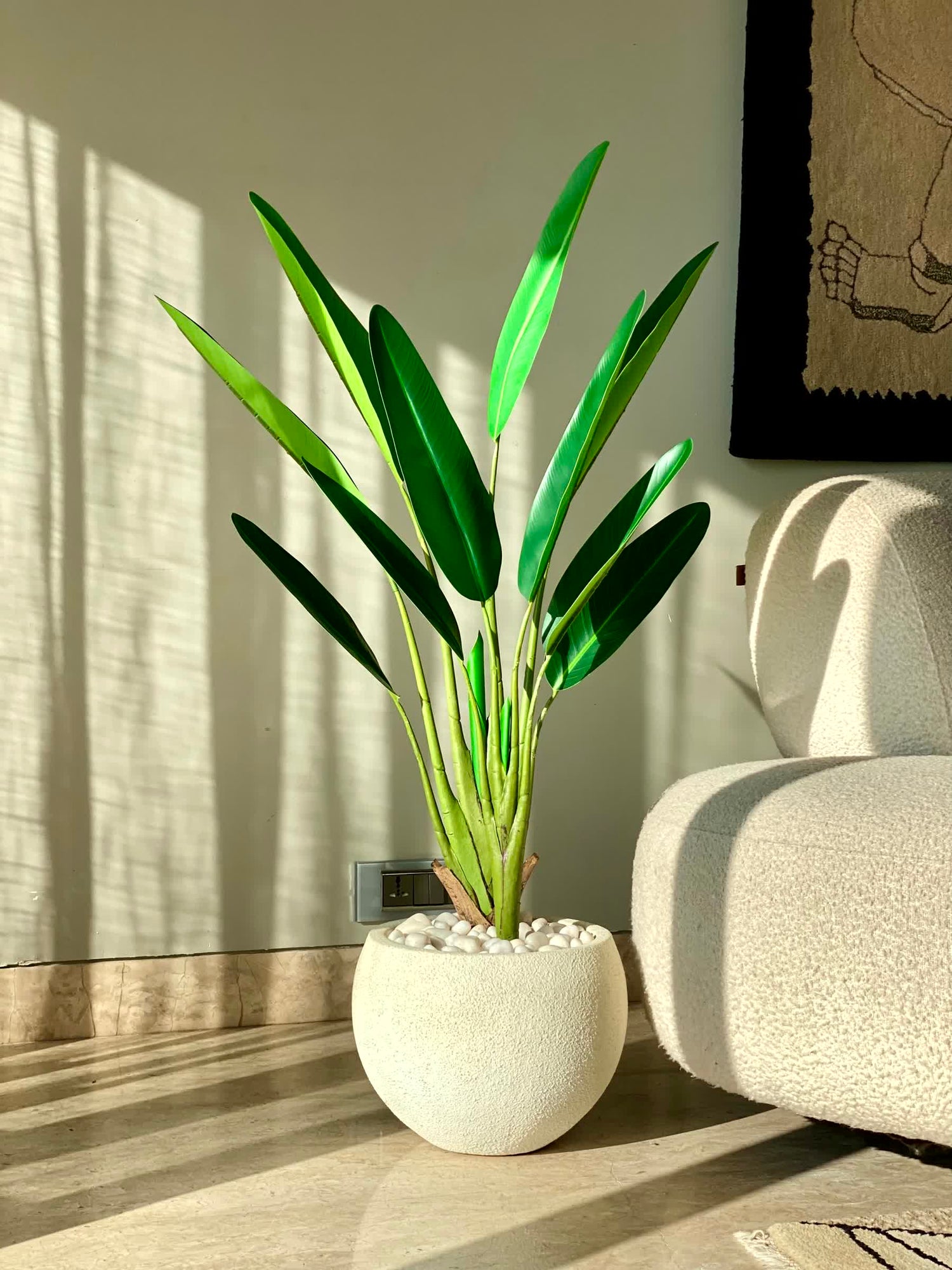 Artificial Slim Travellers Palm Plant - 3 Feet