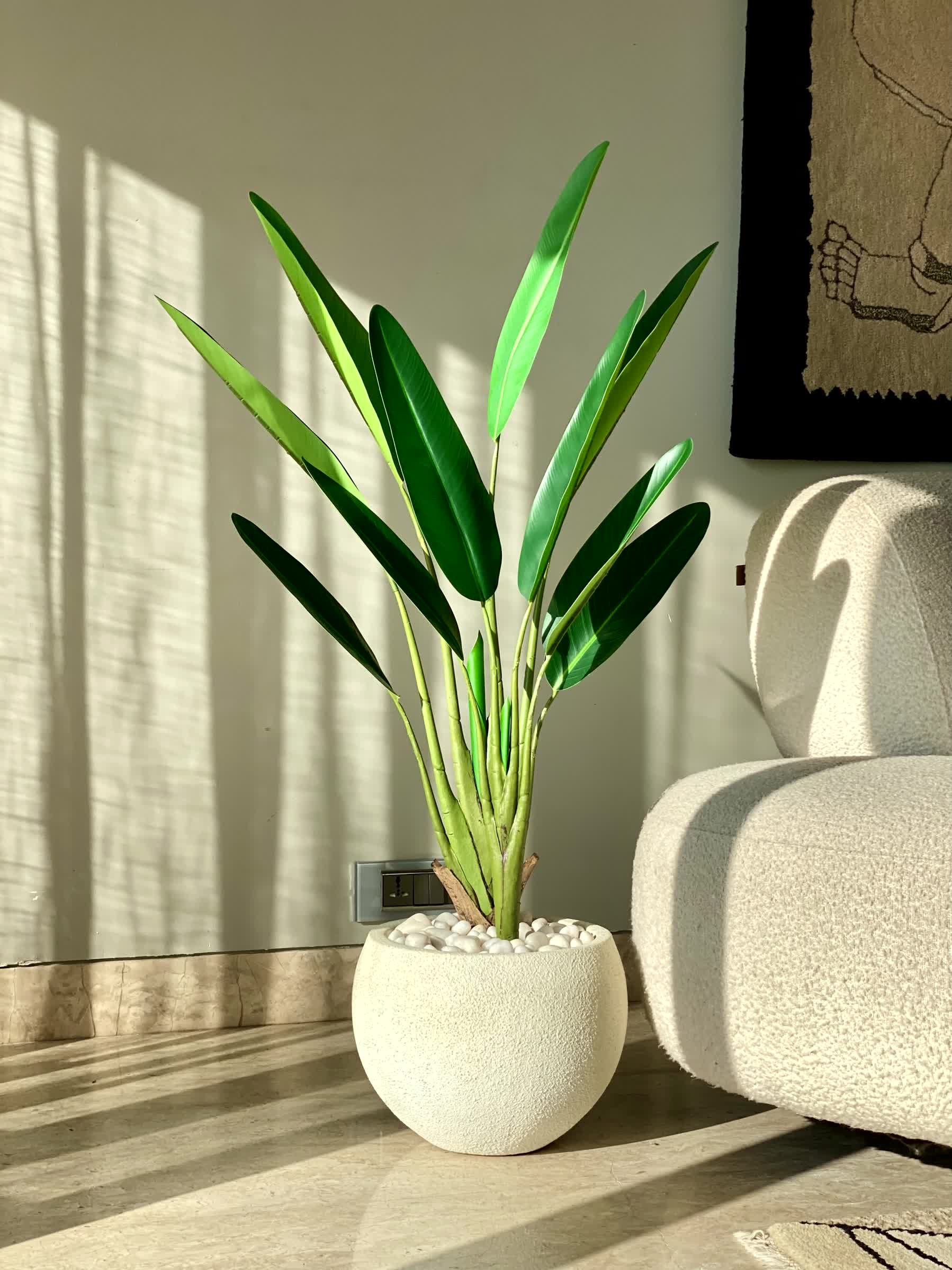 Artificial Slim Travellers Palm Plant - 3 Feet
