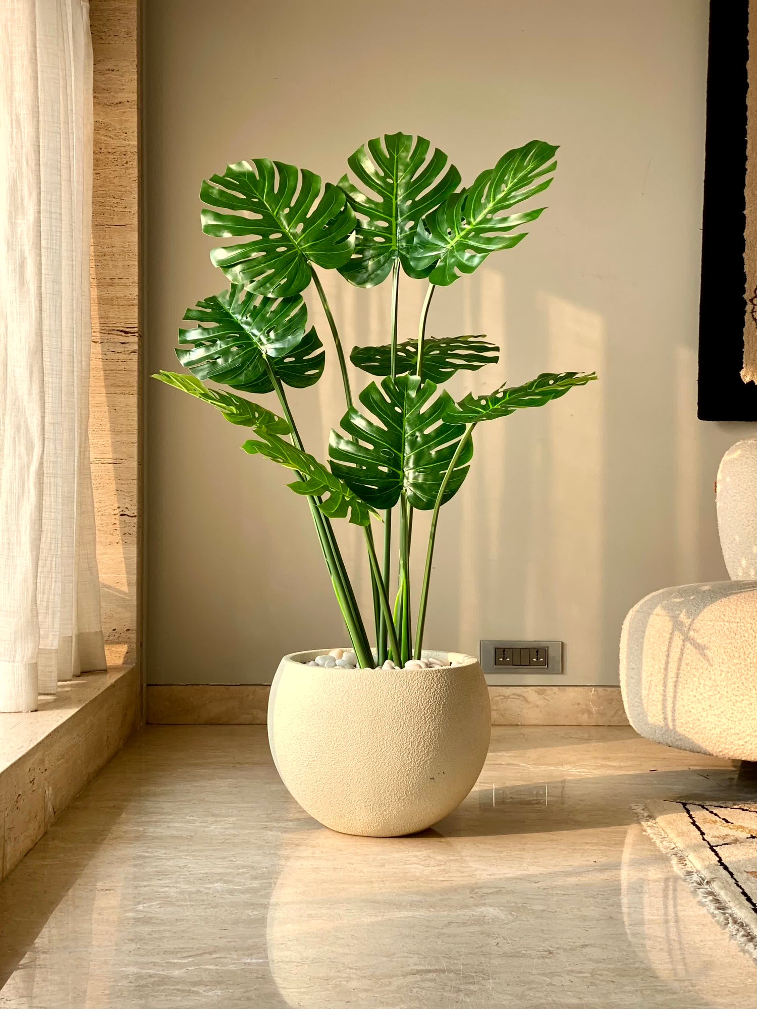 Artificial Monstera Plant - 4 Feet