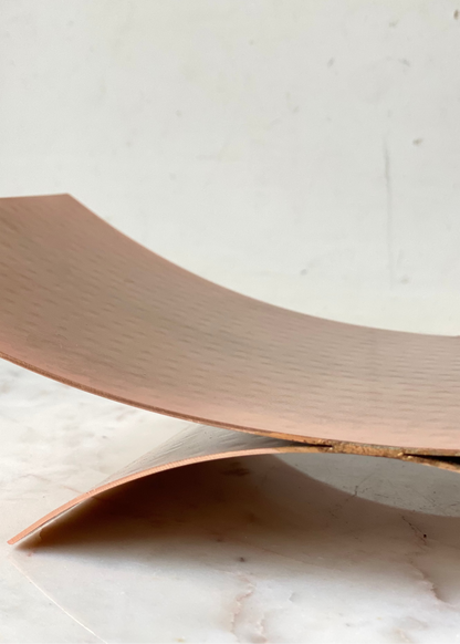 Sora Hammered Tray - Rosegold
