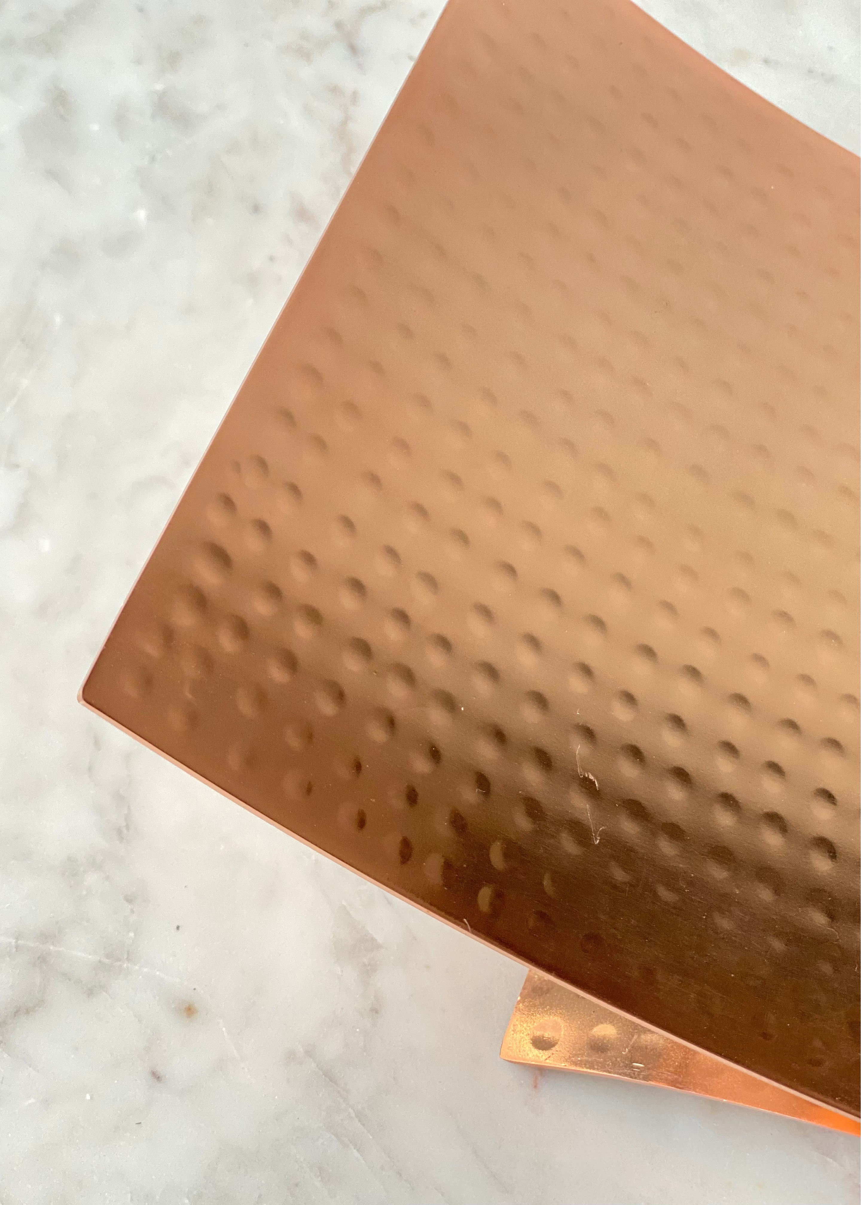 Sora Hammered Tray - Rosegold