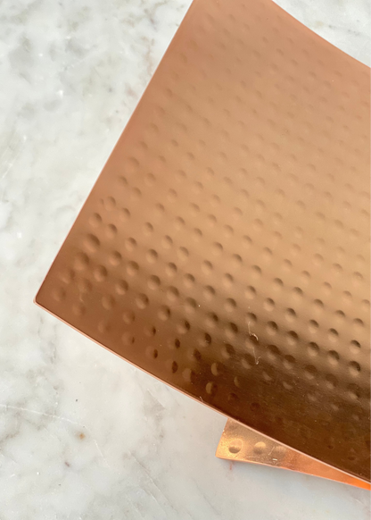 Sora Hammered Tray - Rosegold