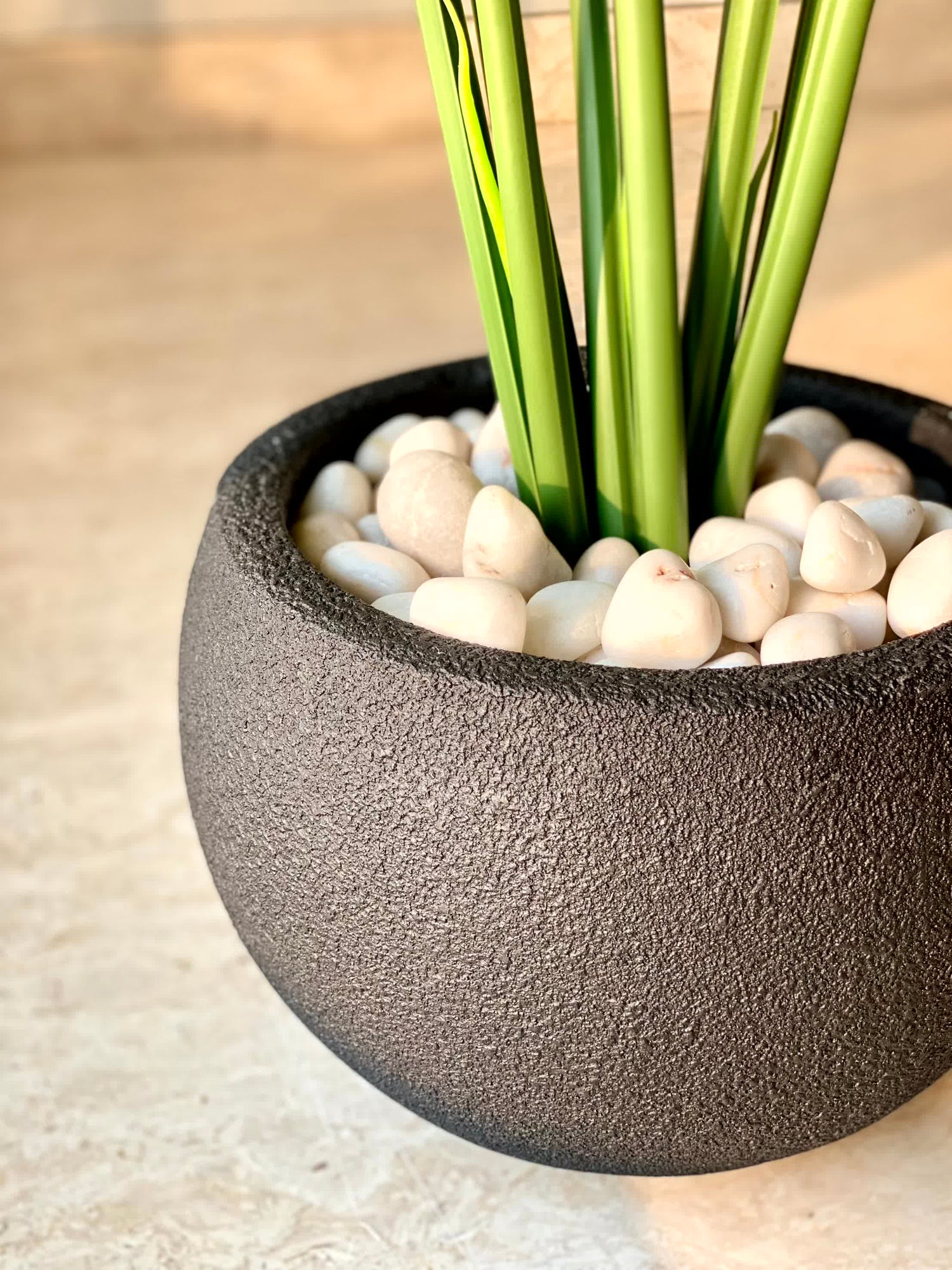 Lithos Black Planter - Small