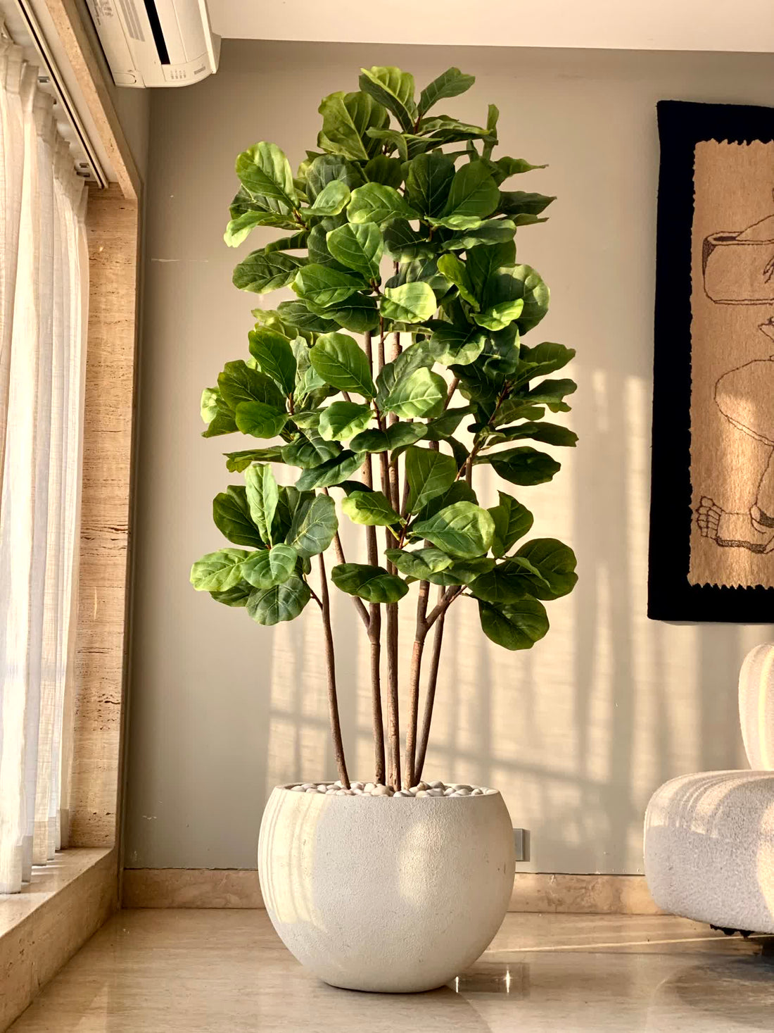 Artificial Fiddle Leaf Fig Plant - 6 Feet