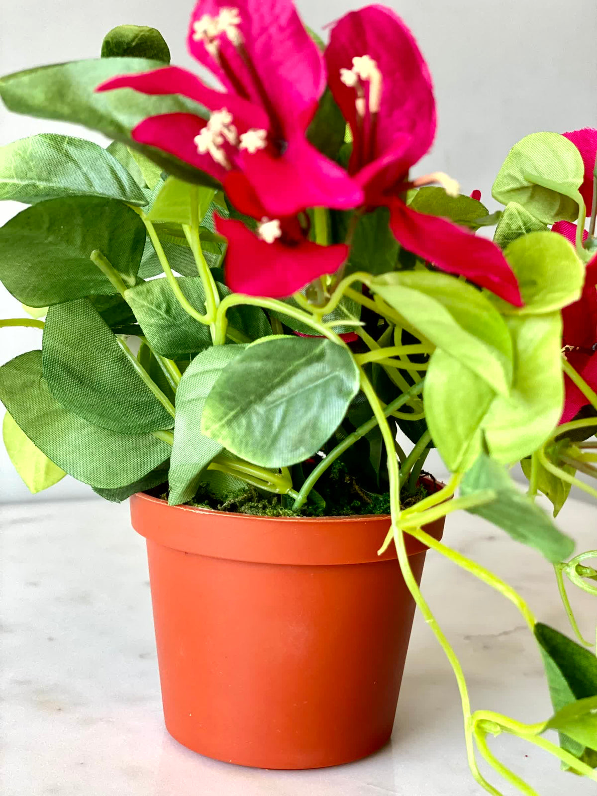 Artificial Pink Bougainvillea Vine Plant