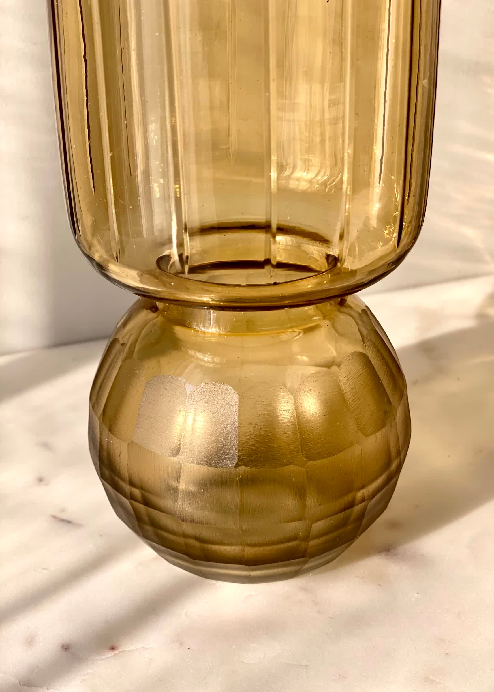 Pedestal Glass Vase – Medium