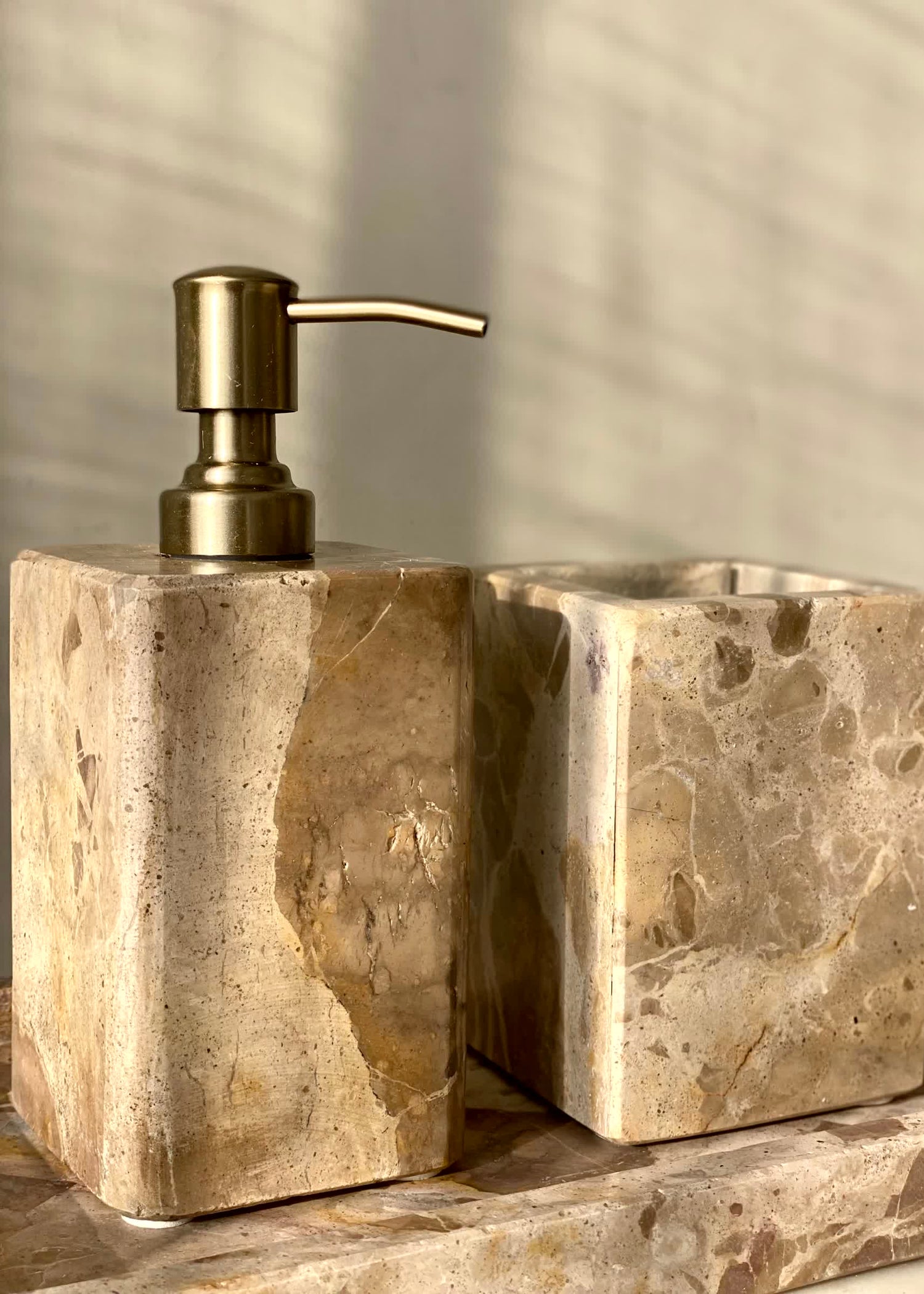 Caldera Marble Bath Set - (Set of 3)