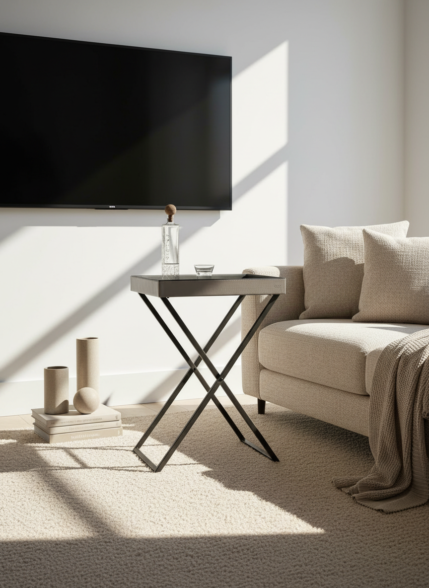 Naples Grey Butler Tray Table