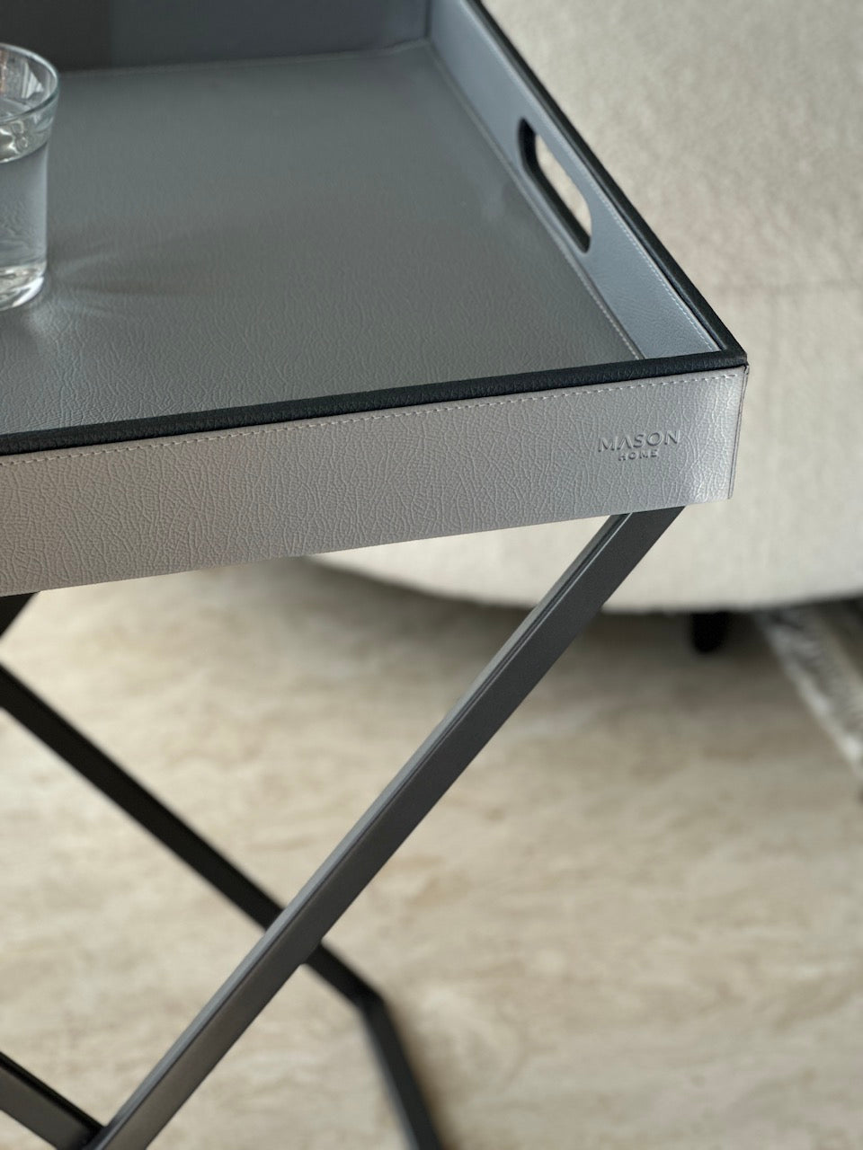 Naples Grey Butler Tray Table