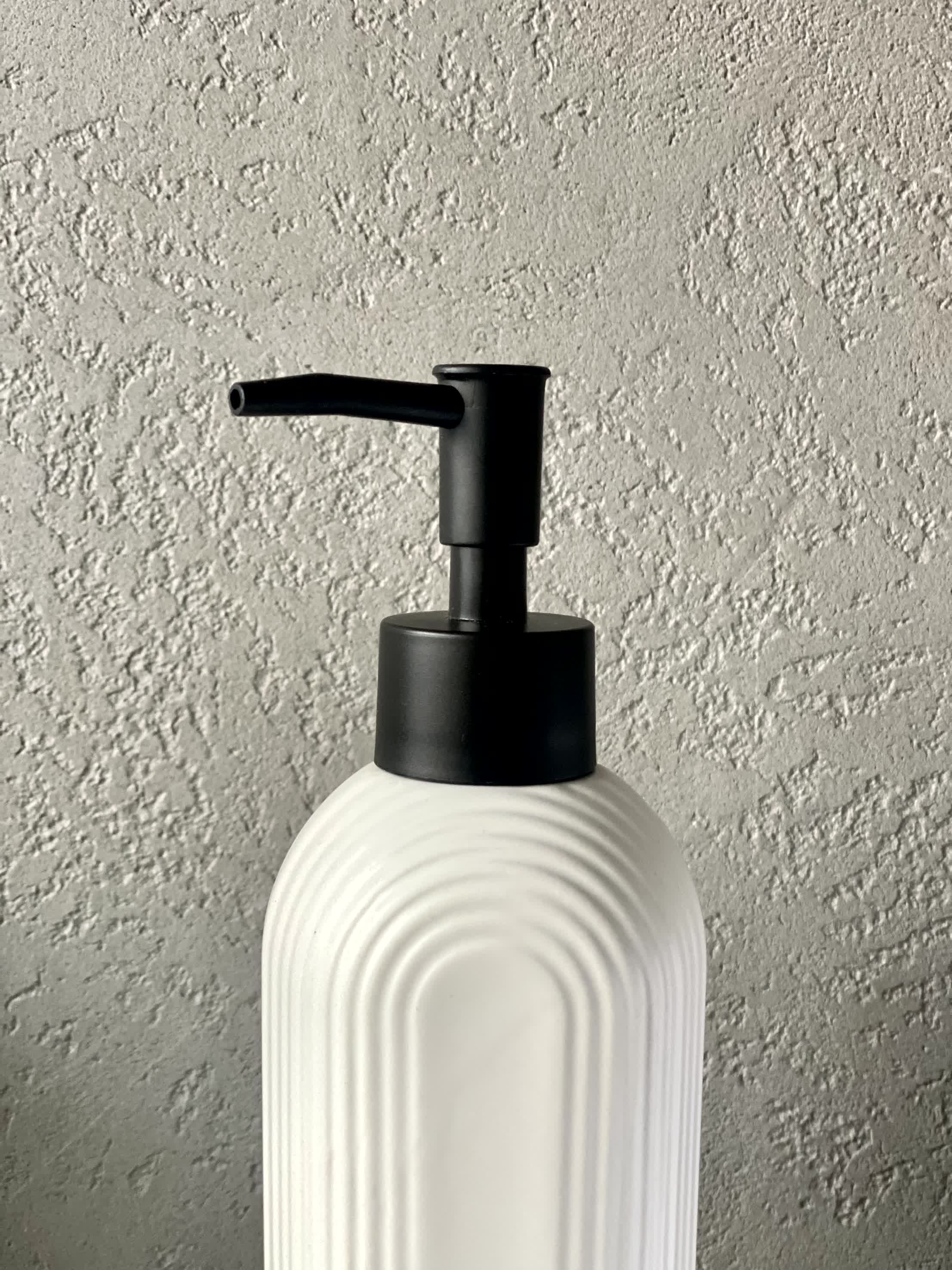 Timeless Bathroom Dispenser - White