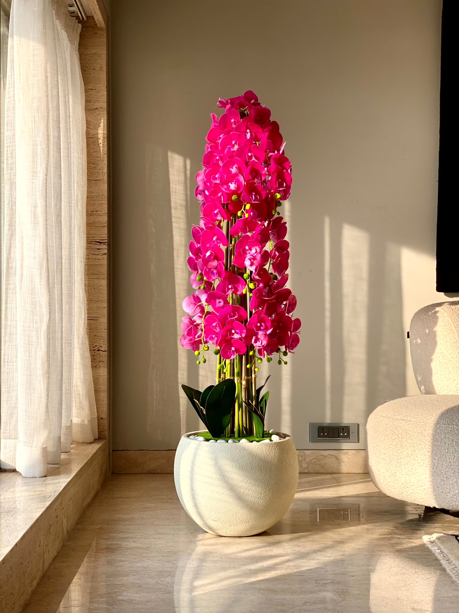 Artificial Cascade Orchid Plant - 5 Feet