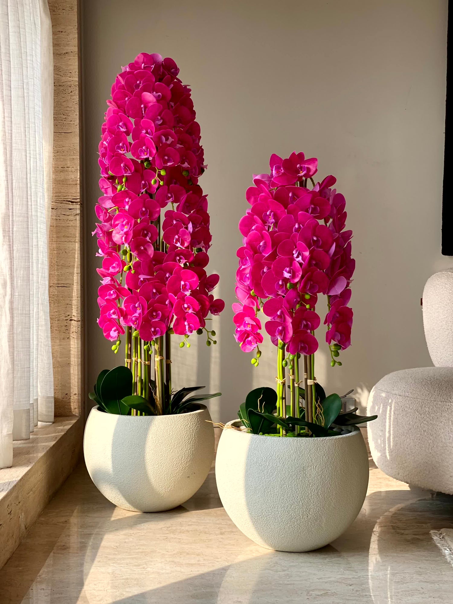 Artificial Cascade Orchid  Plant - 3 Feet