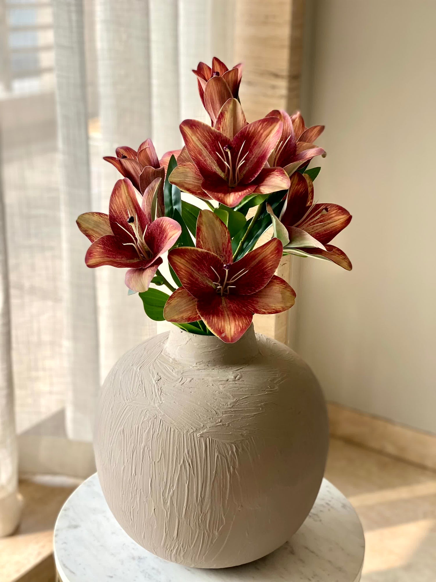 Artificial Rustic Lily Stem (One Stem) - 2 Feet