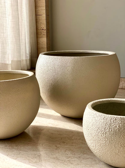 Lithos Planters - Beige