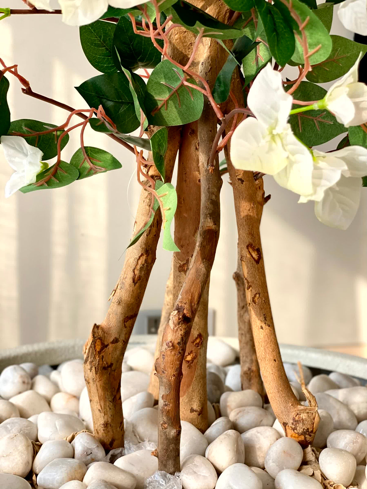 Artificial Regal White Bougainvillea Plant - 6 Feet