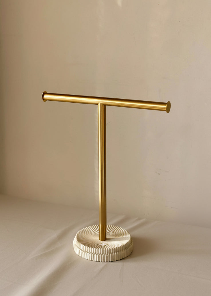 Linear Hand Towel Stand - Ivory