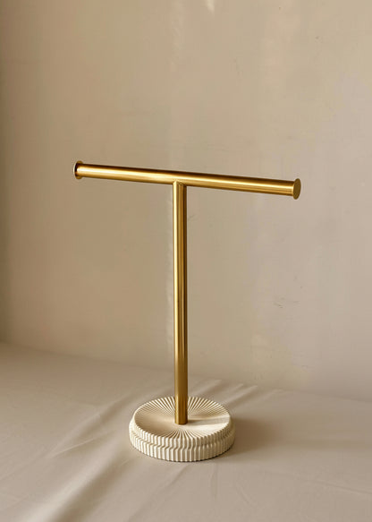 Linear Hand Towel Stand - Ivory