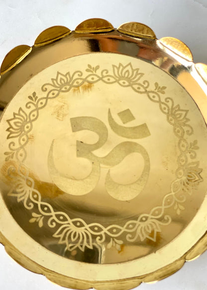 Aaradhya Brass Pooja Platter-Large