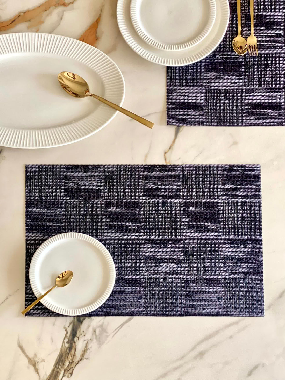 Damask Table Mats - Set of 6