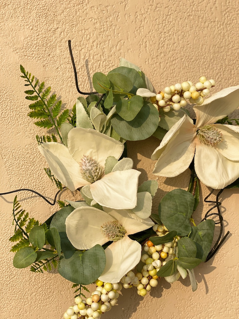Artificial Frangipani Wreath - Small