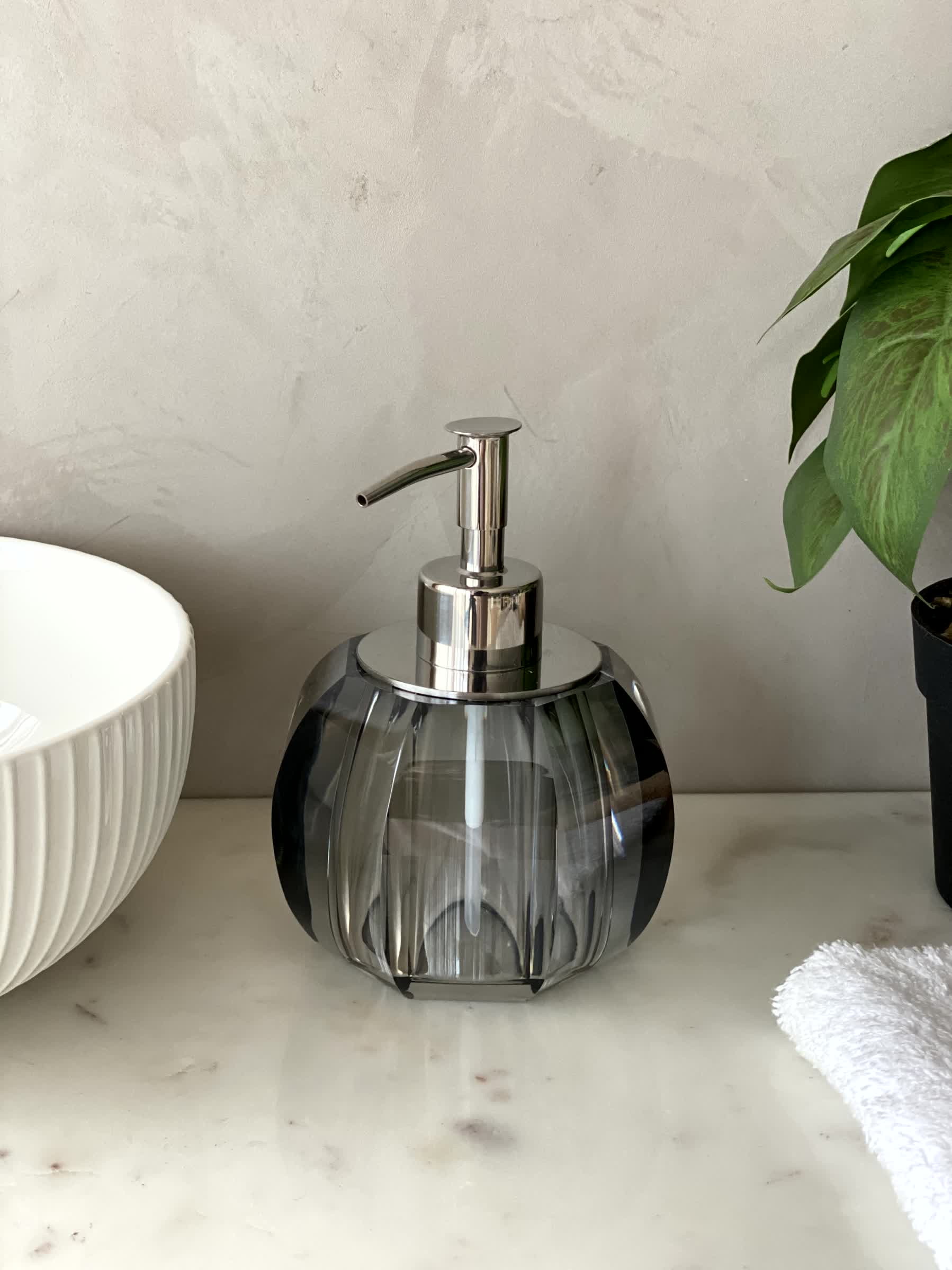 Murky Crystal Bathroom Dispenser - Black