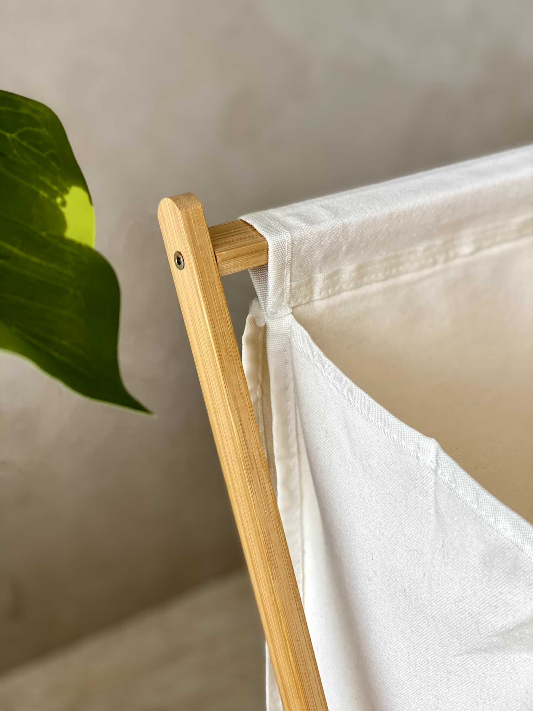 Ermina Luxe Foldable Laundry Basket - White
