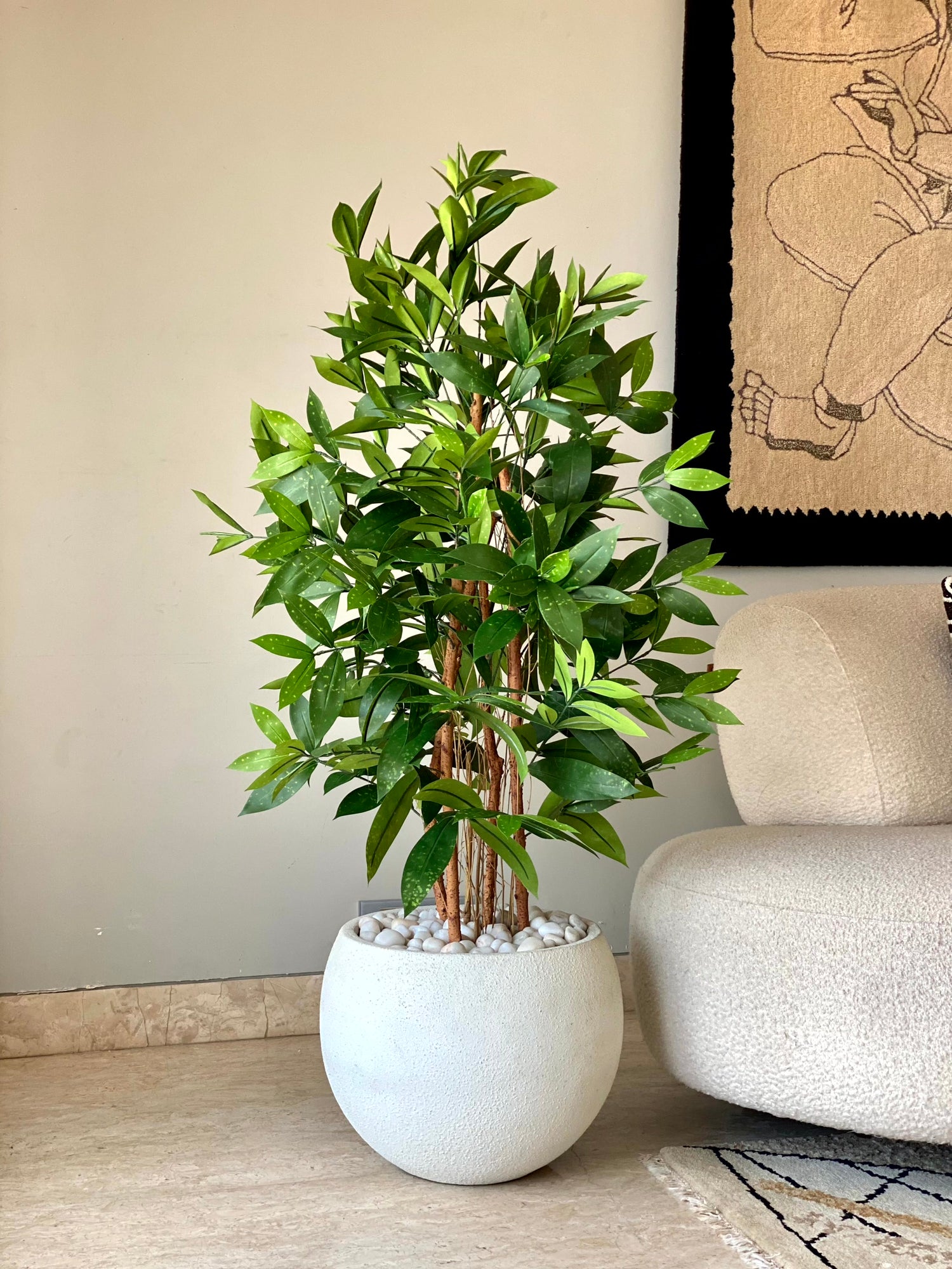 Artificial Dracaena Surculosa Plant - 4 Feet