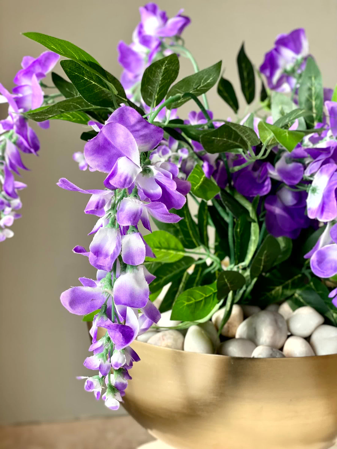 Artificial Bloom Wisteria Plant - 1 Feet