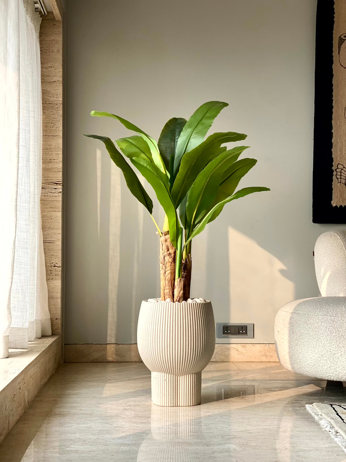 Artificial Banana Grove Plant - 4 Feet