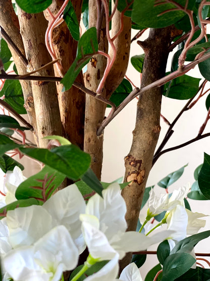 Artificial Regal White Bougainvillea Plant - 7 Feet
