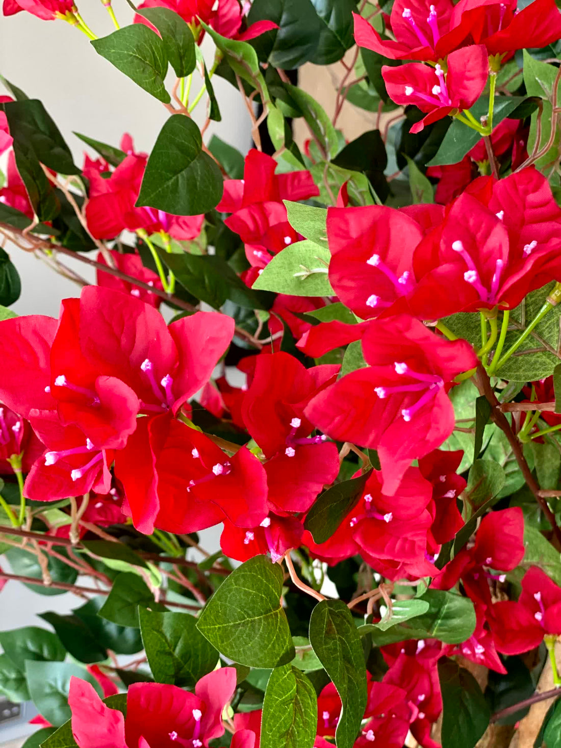 Artificial Regal Red Bougainvillea Plant - 5 Feet