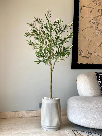Artificial Mediterranean Olive Plant - 5 Feet