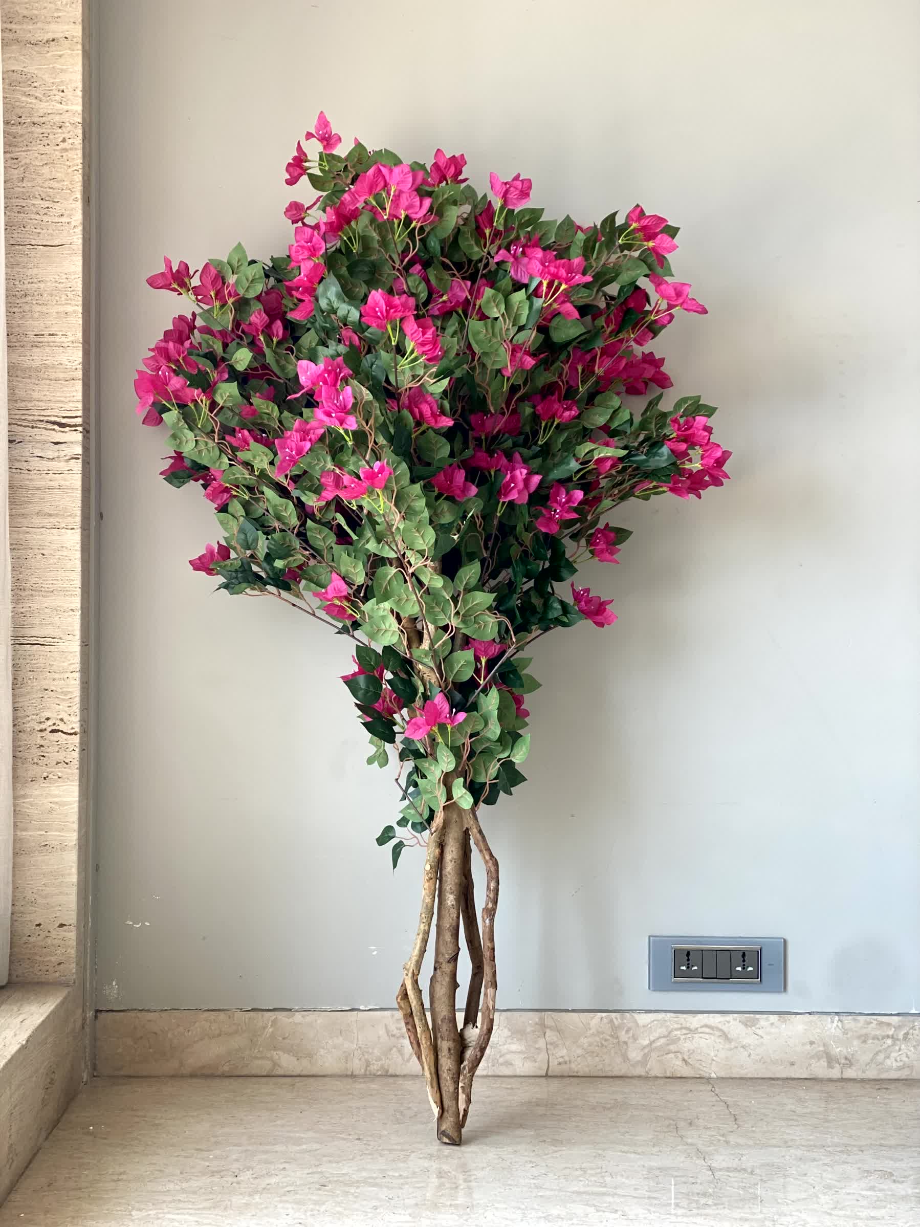 Artificial Regal Pink Bougainvillea Plant - 5 Feet