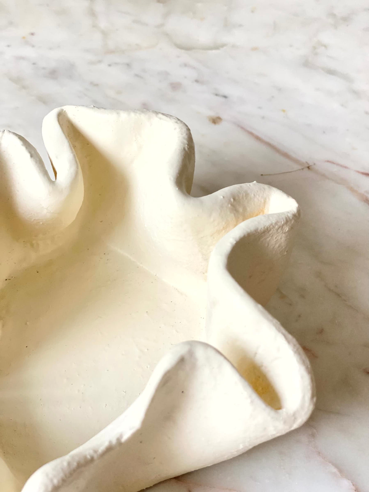 Ivory Wave Trinket Tray